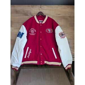 San Francisco 49ers Jacket Mens 2XL Red Ultra Game NFL Football Long Sleeve NWOT